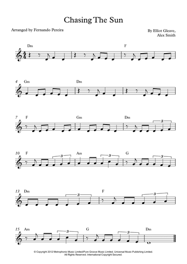 Chasing The Sun (arr. Fernando Pereira)