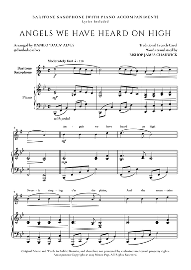 Angels We Have Heard On High (arr. Danilo "Daca" Alves)