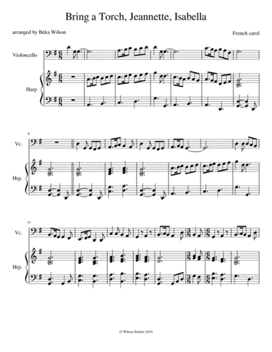 Bring a Torch, Jeannette, Isabella (arr. Beka Wilson)