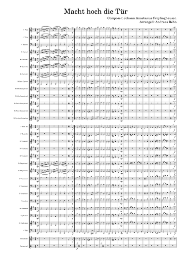 Macht hoch die Tür ( Lift up your heads, ye mighty gates.) (arr. Andreas Rehn)