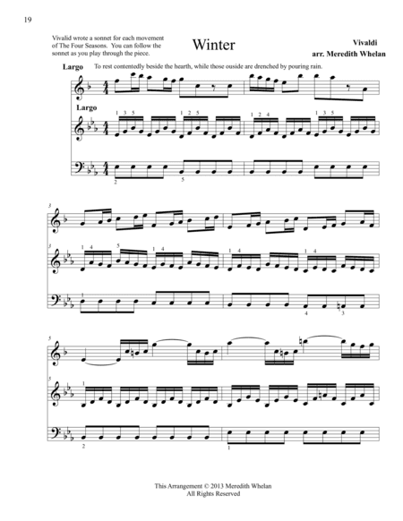 Classical Duets for Clarinet & Piano: Winter from Vivaldi's Four Seasons (arr. Meredith Whelan)