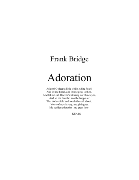 Adoration (arr. theupperstaff.com)