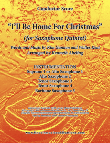 I'll Be Home For Christmas (arr. Kenneth Abeling)