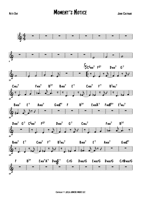 Moment S Notice (arr. Anderson Quevedo)