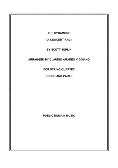 The Sycamore (A Concert Rag) (arr. Claudio Amadeo Viggiano)