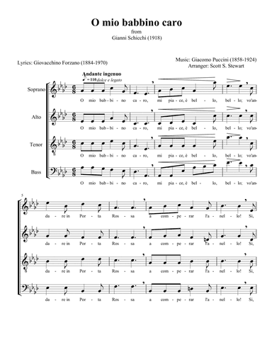 O mio babbino caro (Gianni Schicchi) (arr. Scott S. Stewart)