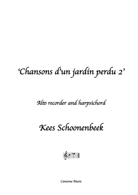 Chansons d'un jardin perdu 2