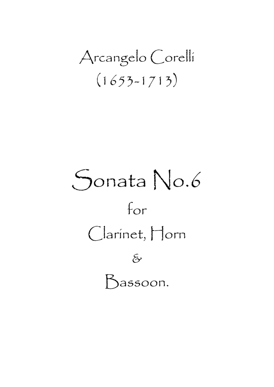 Sonata No.6 (arr. Spence Bundy)