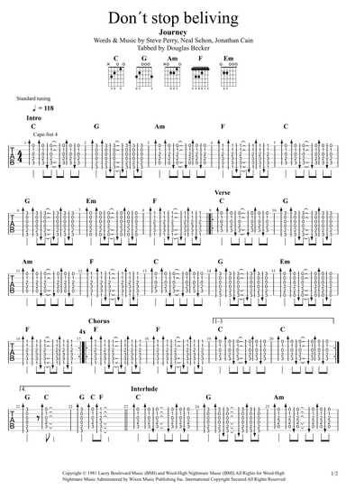 Don't Stop Believin' (arr. Douglas Becker)