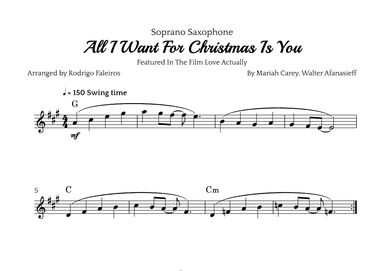 All I Want For Christmas Is You (arr. Rodrigo Faleiros)
