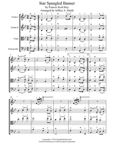 Star Spangled Banner (arr. Jeffrey A. Smith)