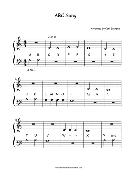 ABC Song (arr. Cori Jackson)