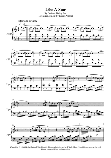 Like A Star (arr. Lizzie Peacock)