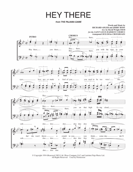 Hey There (arr. David Wright)