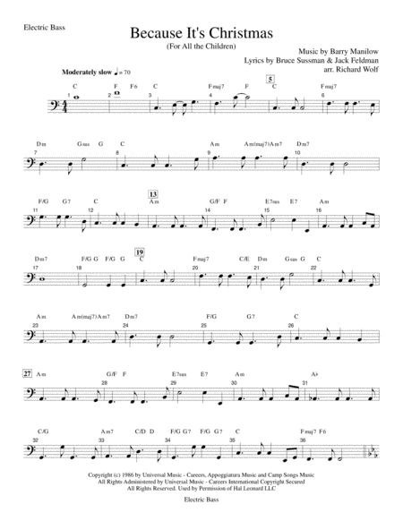 Because It's Christmas (For All the Children) (arr. Richard Wolf)