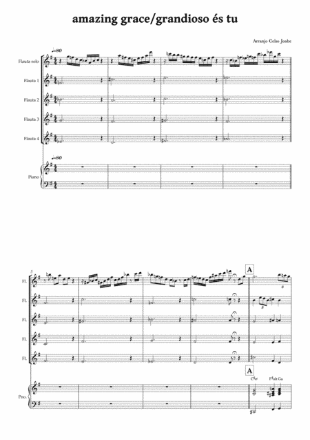 Amazing Grace/ Grandioso es tú (arr. Celso Joabe)