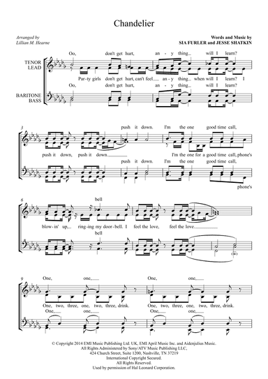 Chandelier (arr. Lillian M. Hearne)