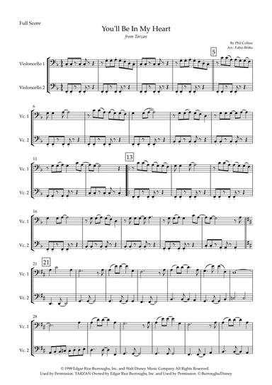 You'll Be In My Heart (arr. Fabio Britto)