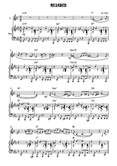 Meander - Clarinet solo