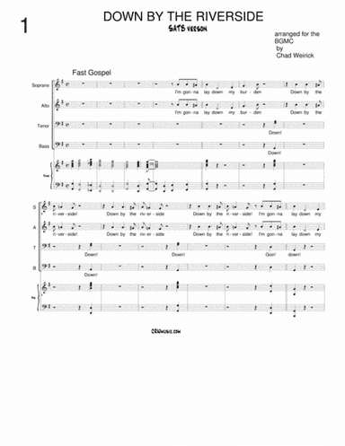 Down By The Riverside (arr. Chad Weirick)