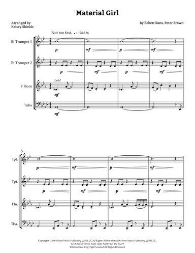 Material Girl (arr. Kelsey Shields)