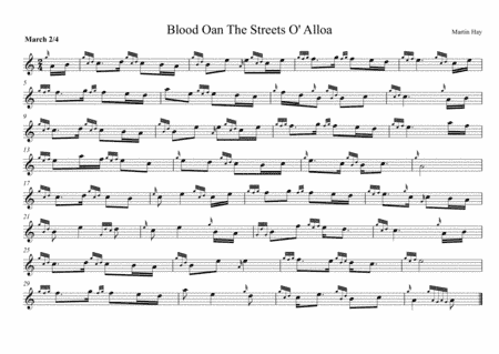 Blood Oan The Streets O' Alloa