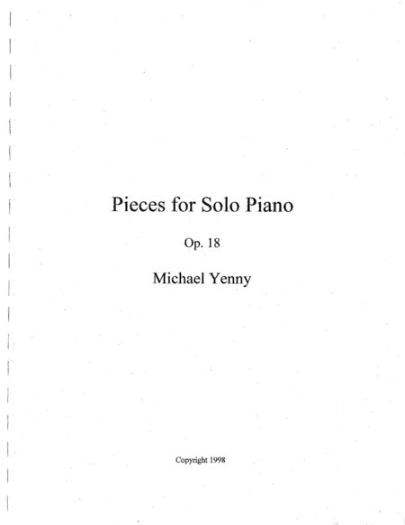 9 Pieces for Piano, op. 18