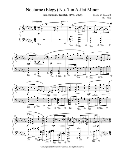 Nocturne No. 7 (Elegy) in A-flat Minor (2020)