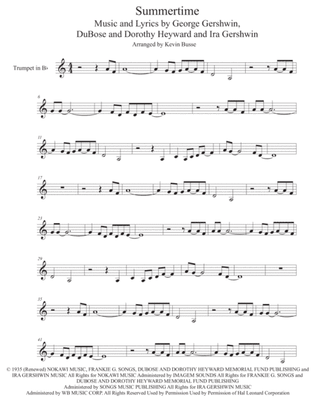 Summertime (arr. Kevin Busse)