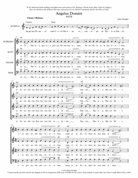 Angelus Domini (arr. John Morgan)
