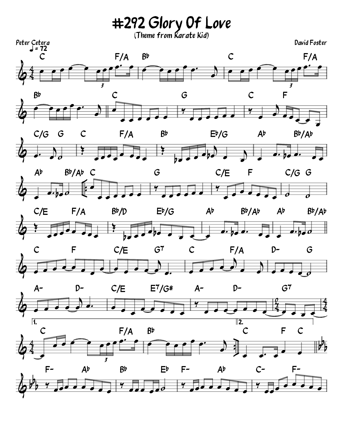Glory Of Love (arr. John Fries)