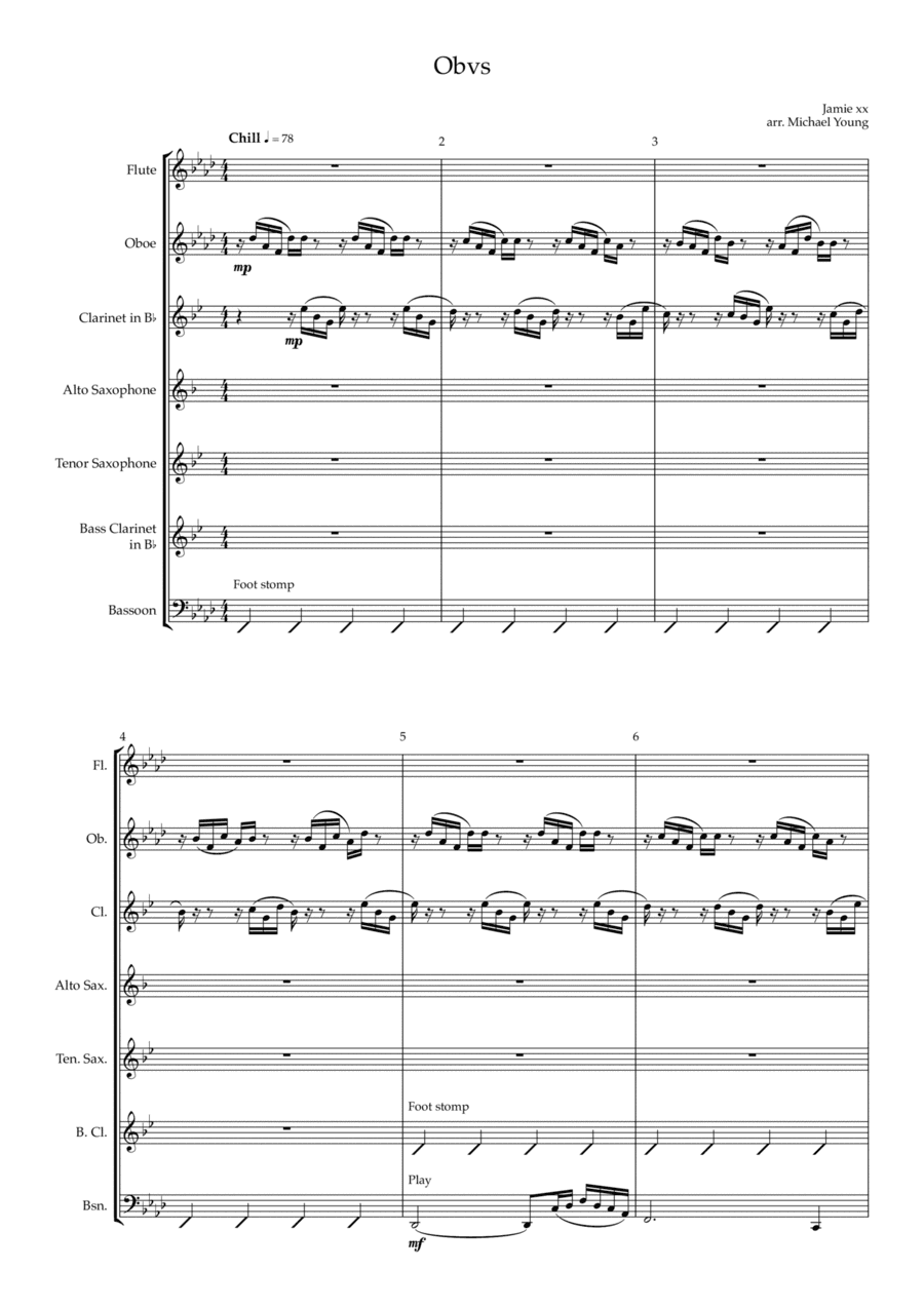 Obvs (arr. Michael Young)