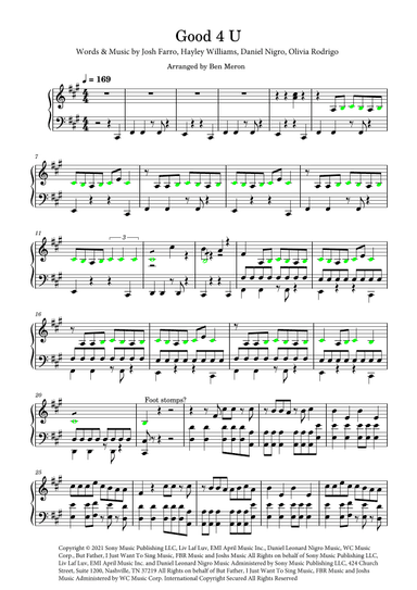 Good 4 U (arr. HarvardTHUD)
