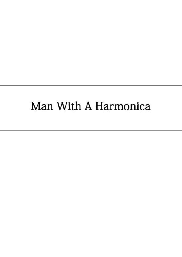 Man With The Harmonica (arr. Jack Capstaff)