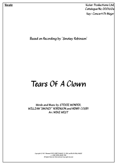 The Tears Of A Clown (arr. Michael Storeton-West)