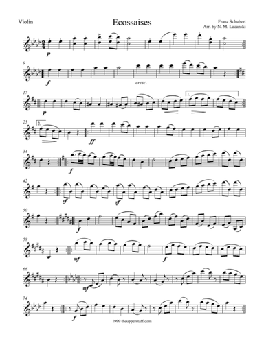 Eccossaises (arr. Nick Lacanski)