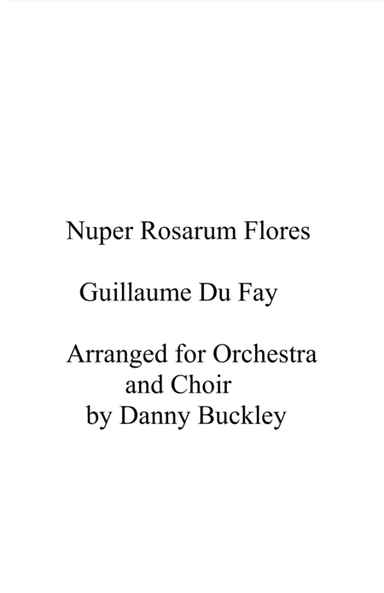 Nuper rosarum flores (arr. Danny Buckley)