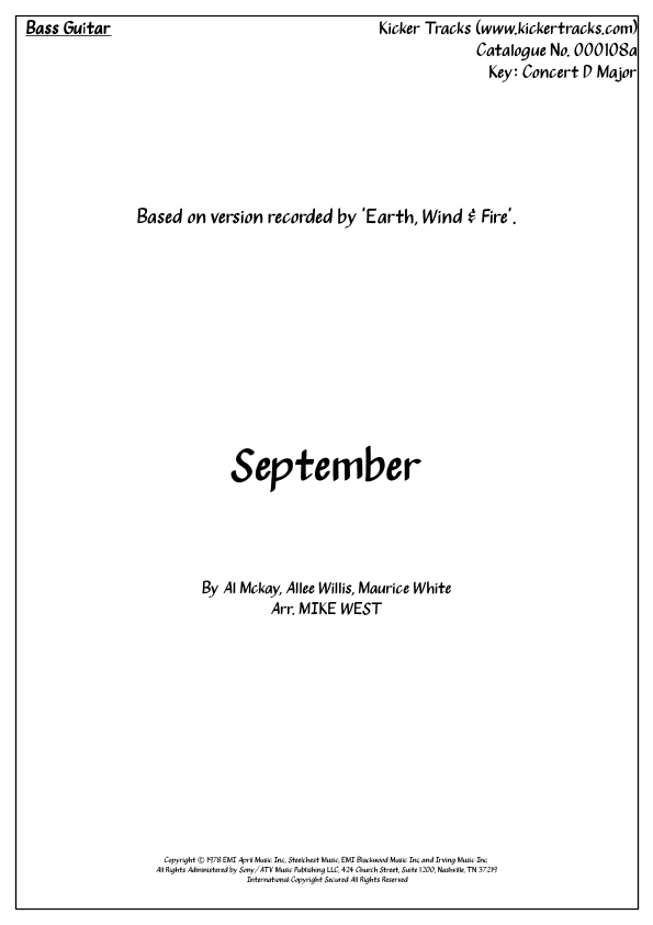 September (arr. Michael Storeton-West)