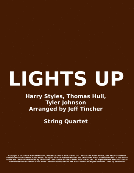 Lights Up (arr. Jeff Tincher)