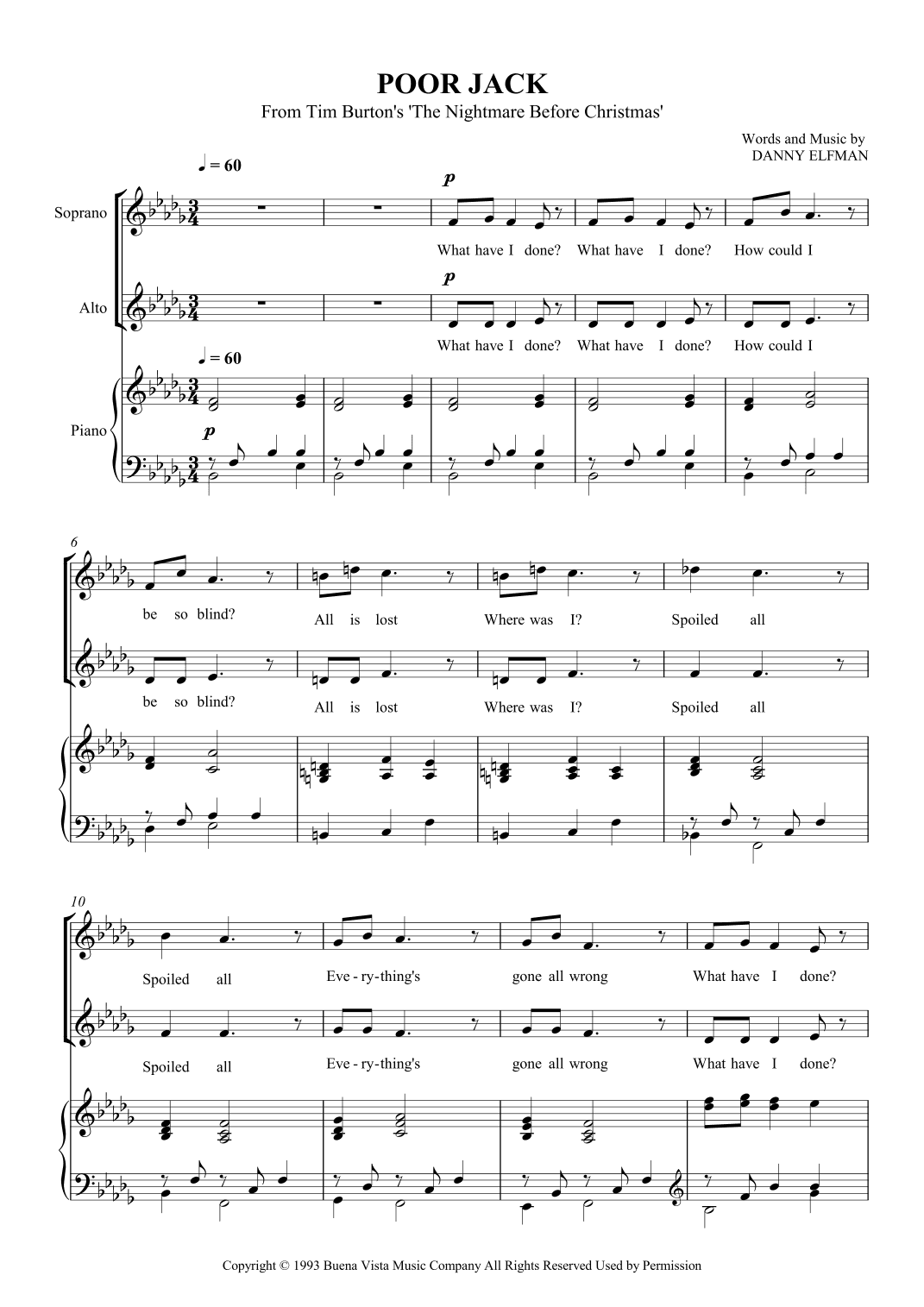 Poor Jack (arr. SCMusic)