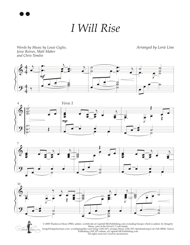 I Will Rise (arr. Lorie Line)