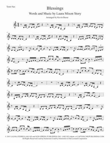 Blessings (arr. Kevin Busse)