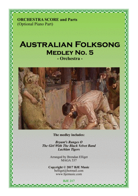 Australian Folksong Medley No. 5 - Orchestra (arr. Brendan Elliget MAGA 537)