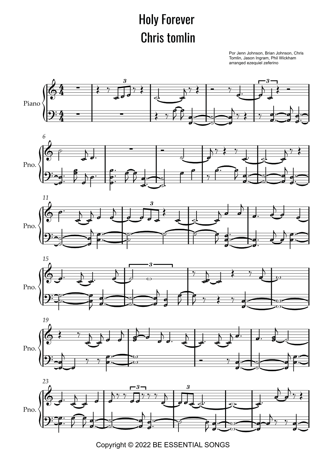 Holy Forever (arr. by ezequiel)