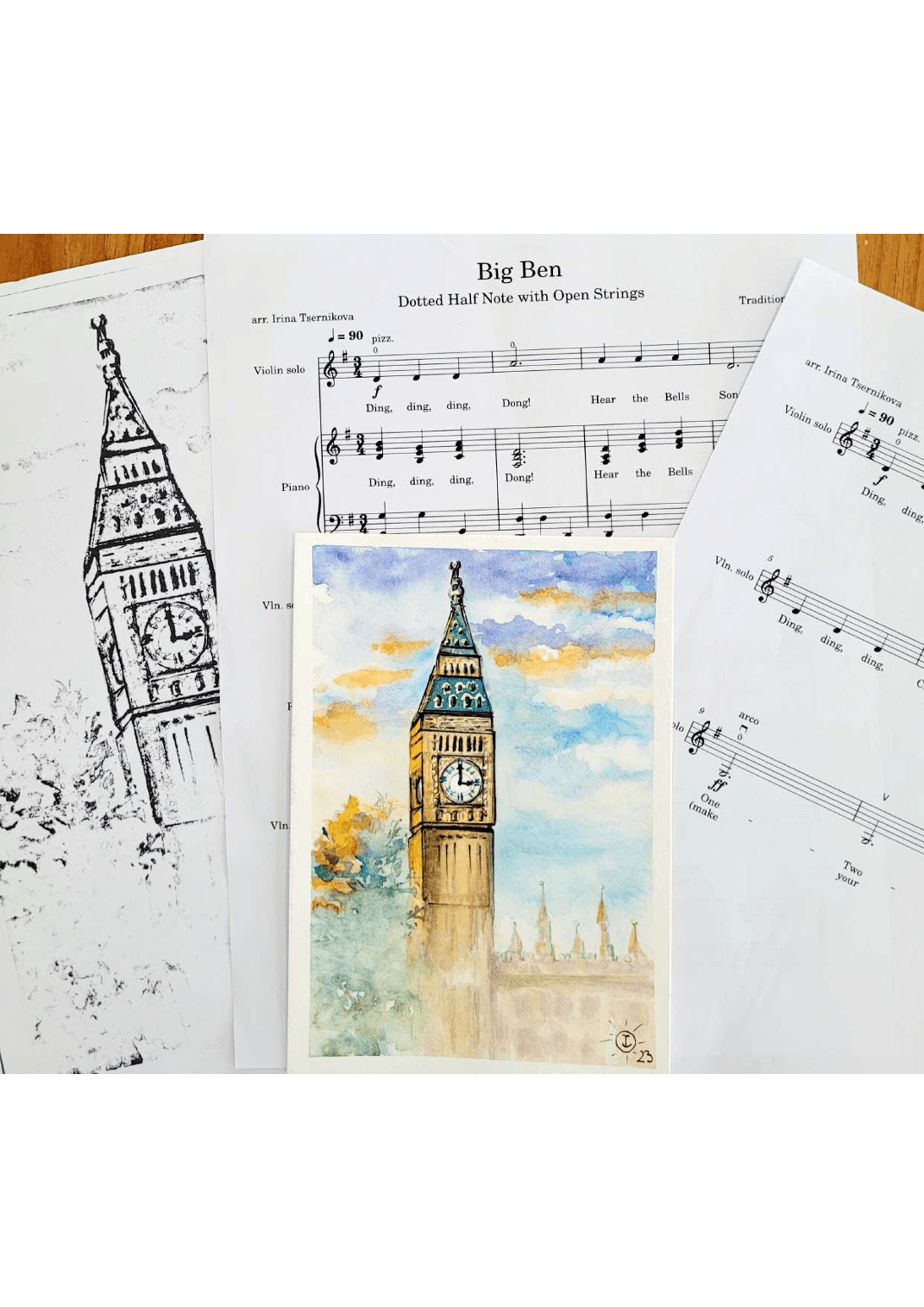 Big Ben for Violin Open Strings