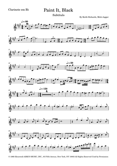 Paint It, Black (arr. Fernanda Moura)