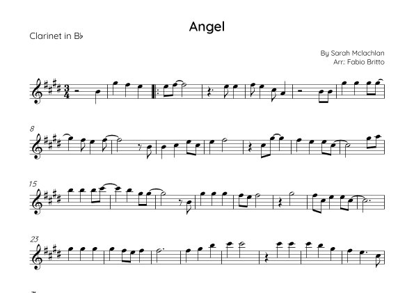 Angel (arr. Fabio Britto)