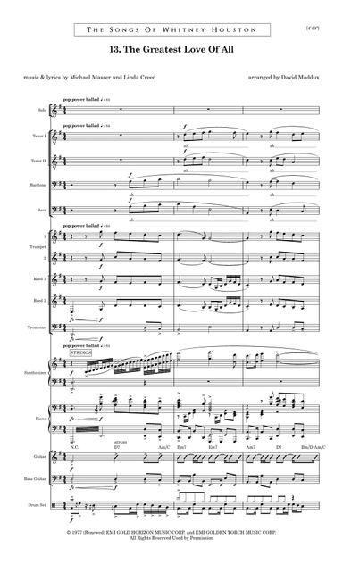 The Greatest Love Of All (arr. David Maddux)