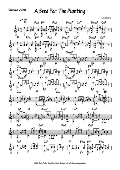 A Seed For The Planting - Guitar Part