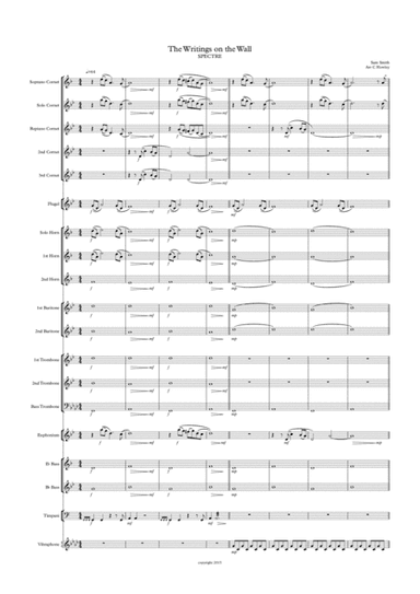 Writing's On The Wall from the film SPECTRE (arr. Chris Howley)